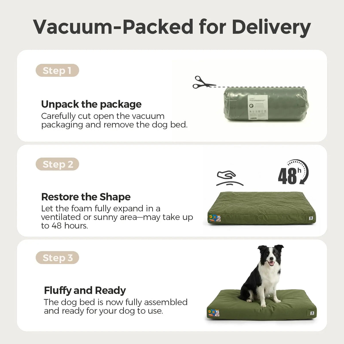 Indestructible Canvas Waterproof Dog Bed With Washable Cover