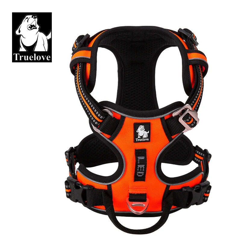 TrueLove Reflective No Pull Dog Harness Adjustable For Outdoor Walking