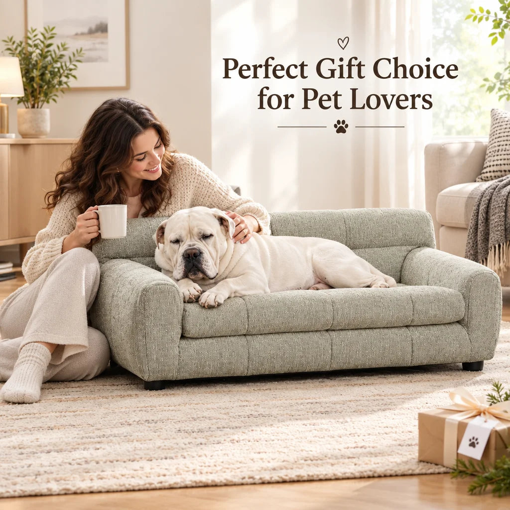 Breathable Dog Sofa Bed With Supportive Backrest And Armrests