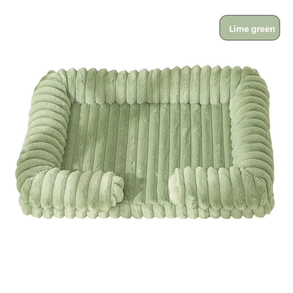 Winter Dog Bed For Pets Warm Corduroy Sofa Bed Mat