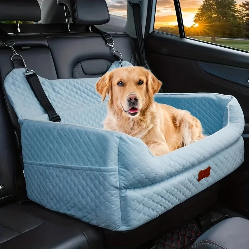 Premium Dog Car Seat Booster Cushion With Memory Foam Protection