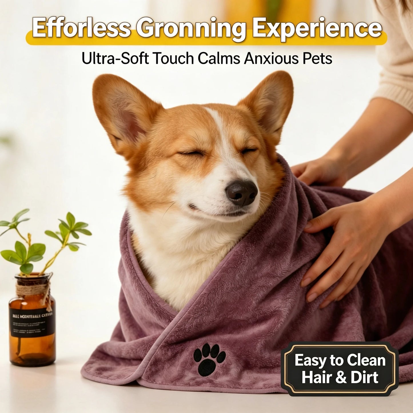 Pet Microfiber Bath Towel Quick Dry Soft And Durable