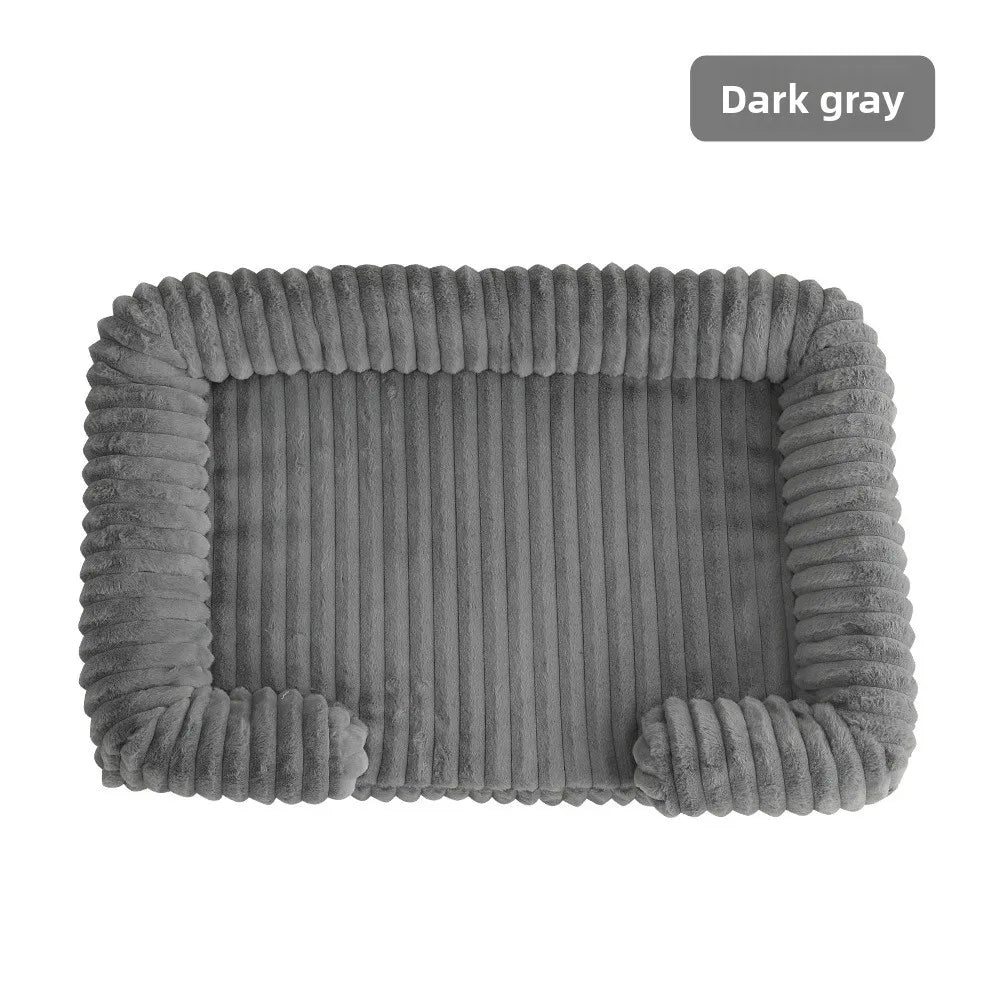 Winter Dog Bed For Pets Warm Corduroy Sofa Bed Mat