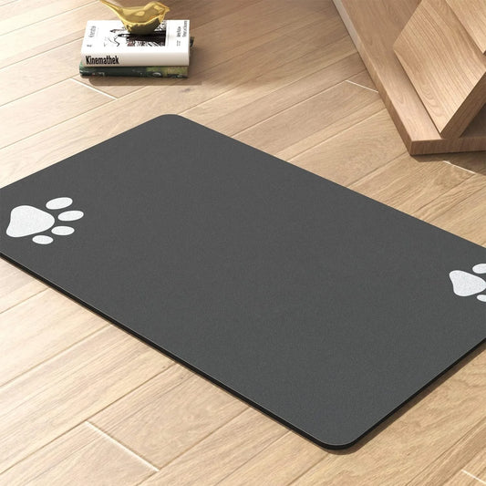 Waterproof Absorbent Pet Feeding Mat With Rubber Backing