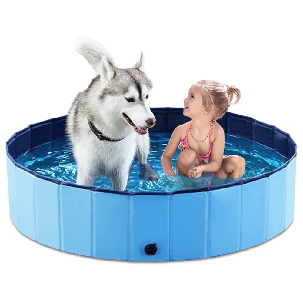 Portable Plastic Dog Pool Bath Tub For Large Dogs Outdoors