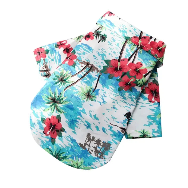 Hawaiian Style Dog Shirt For Small To Medium Dogs Pups