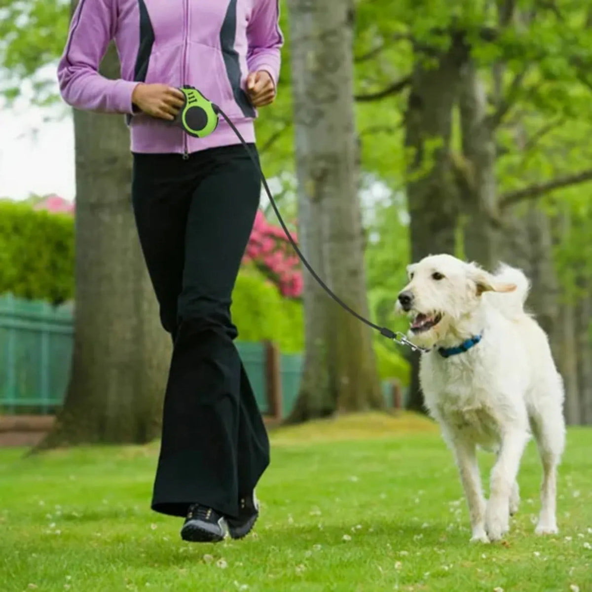 Automatic Retractable Dog Leash for Safe and Easy Pet Walking