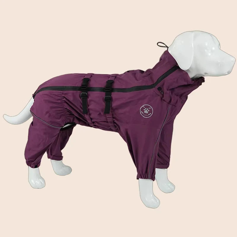Waterproof Reflective Dog Raincoat Jacket for All Weather Protection