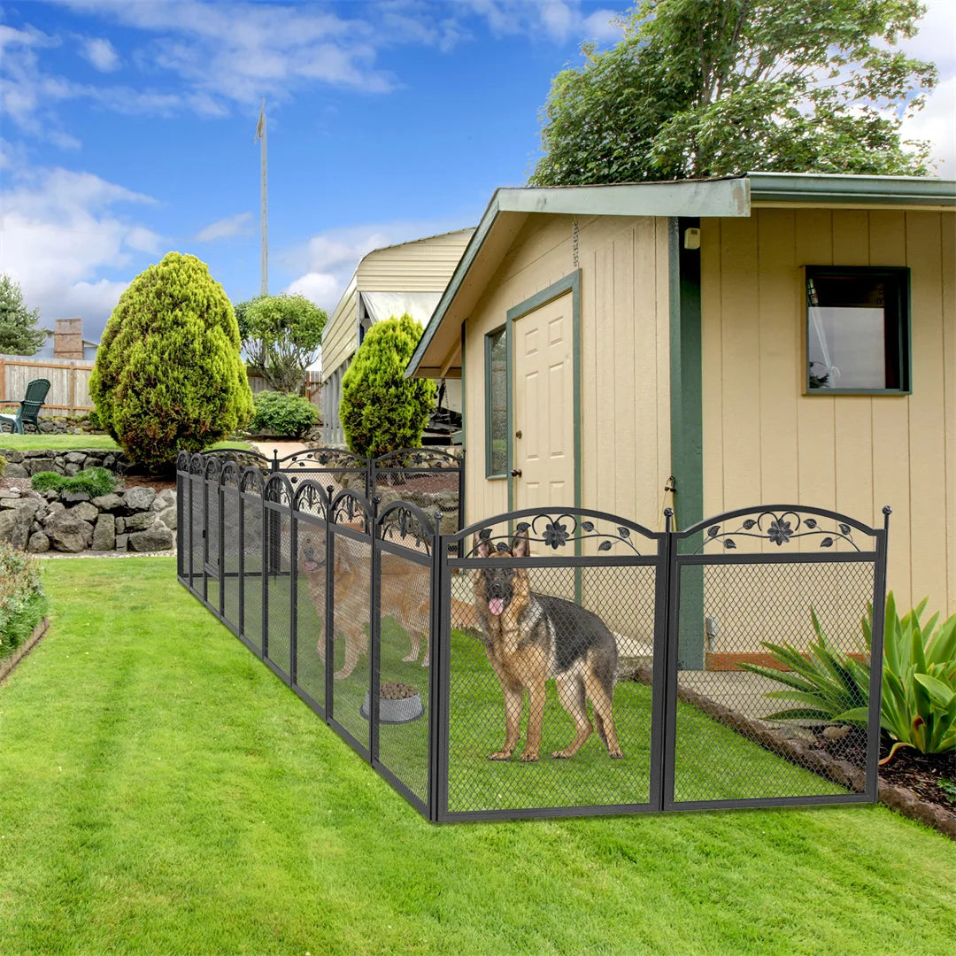 BINGOPAW Eight Panel Heavy Duty Dog Playpen For Indoor Outdoor