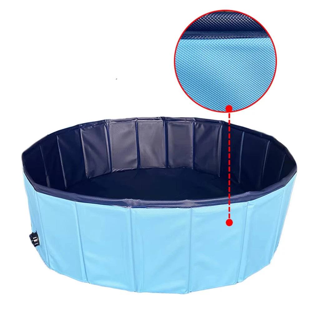 Portable Plastic Dog Pool Bath Tub For Large Dogs Outdoors