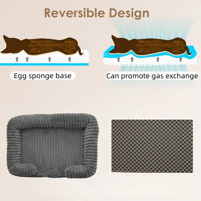Winter Dog Bed For Pets Warm Corduroy Sofa Bed Mat