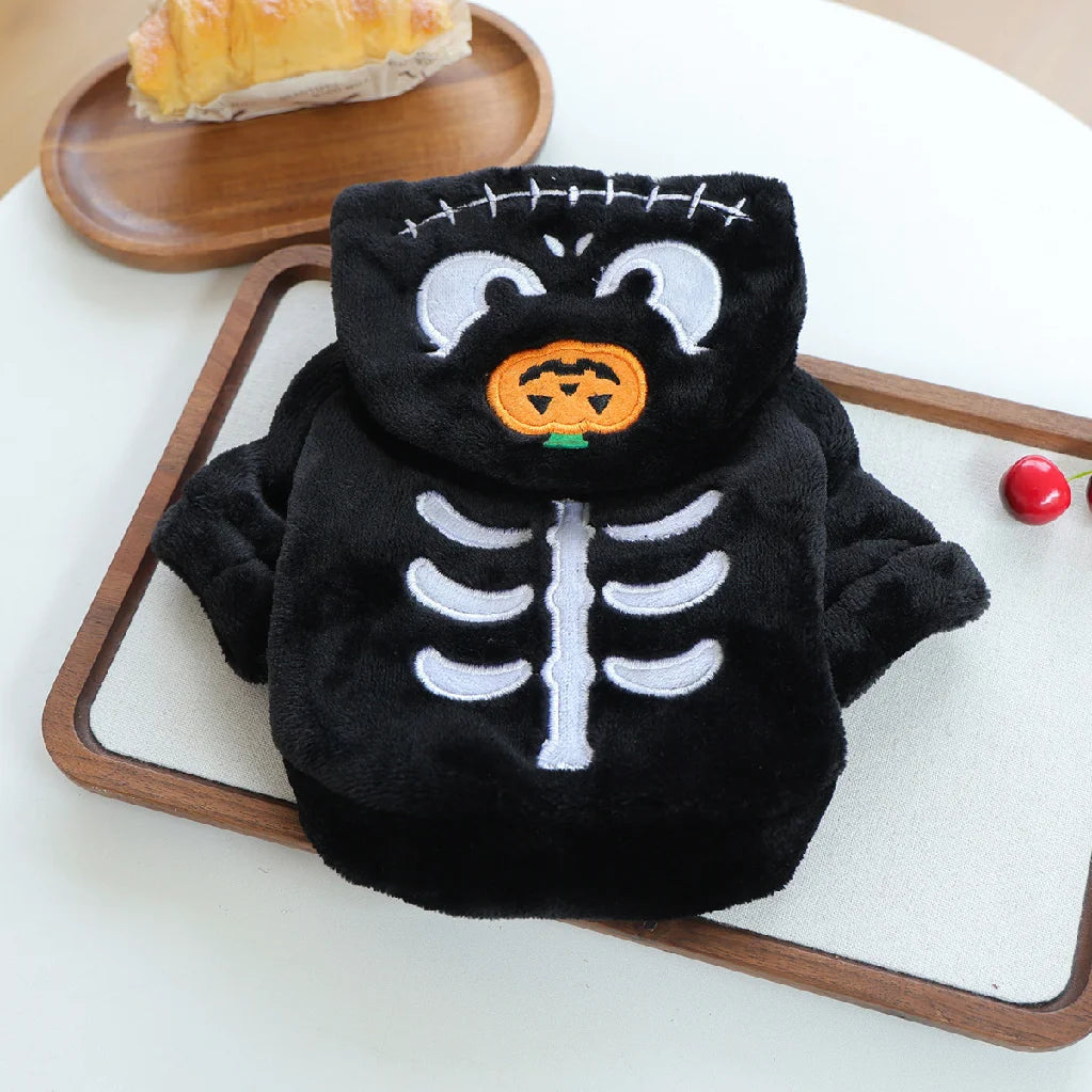 Warm Halloween Fleece Hoodie Costume For Dogs And Cats