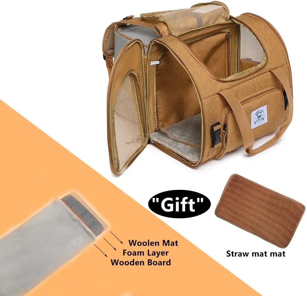 Collapsible Pet Backpack Carrier For Cats, Dogs, Rabbits