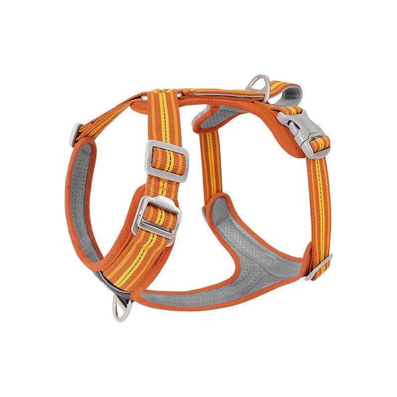 Anti Pull Dog Harness Leash Set Reflective Wear Resistant Soft