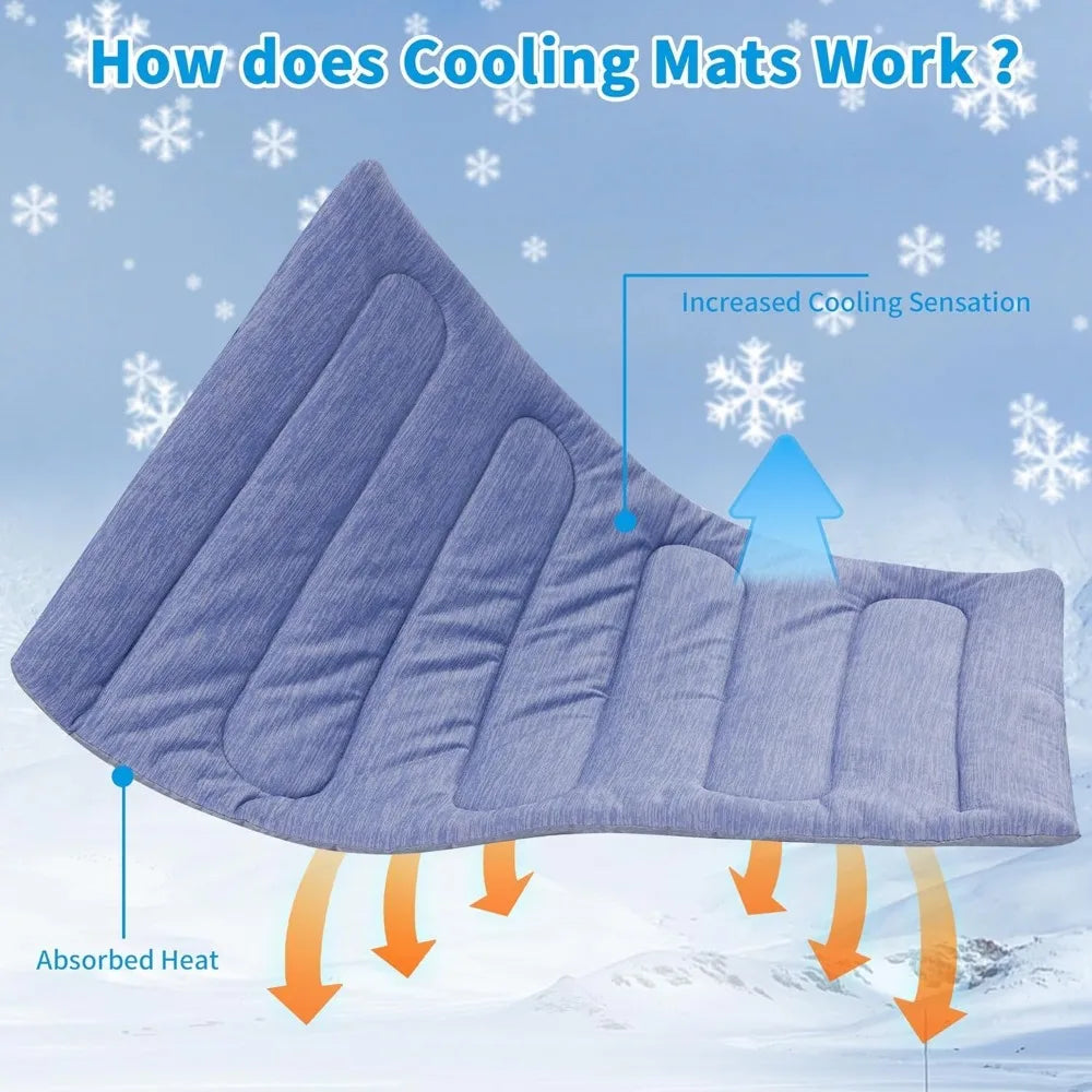 Q Max 0.5 Dog Cooling Mat Double Sided Waterproof Portable