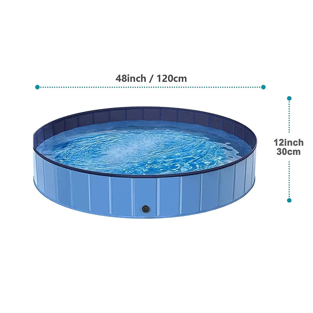 Portable Plastic Dog Pool Bath Tub For Large Dogs Outdoors
