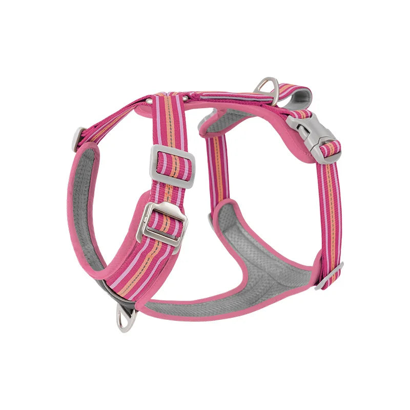 Anti Pull Dog Harness Leash Set Reflective Wear Resistant Soft