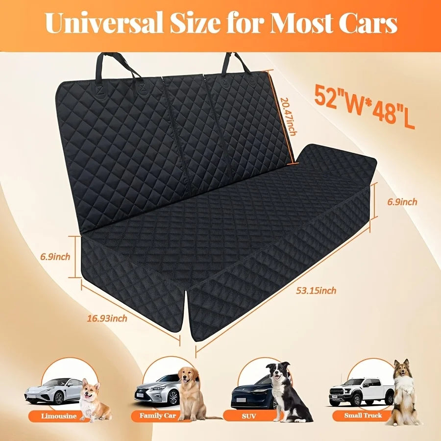 Dog Car Seat Cover Waterproof Back Seat Protector For Cars