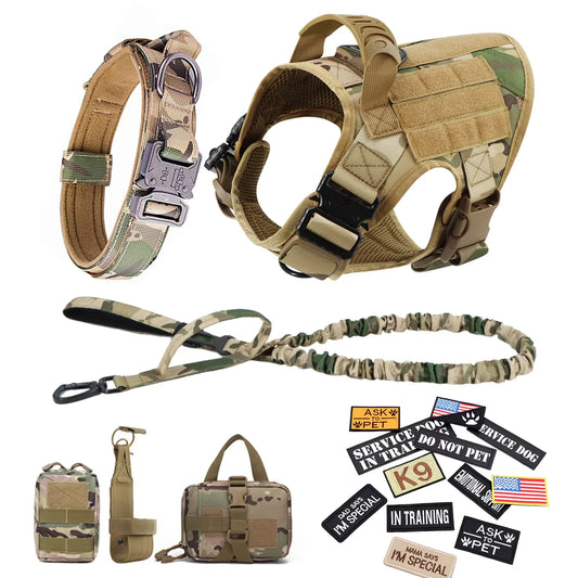 Military Large Dog Harness Vest for Malinois Training