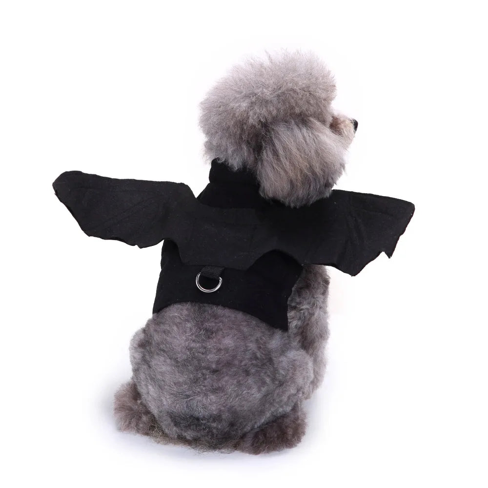 Halloween Pet Witch Costume With Hat For Cats And Dogs