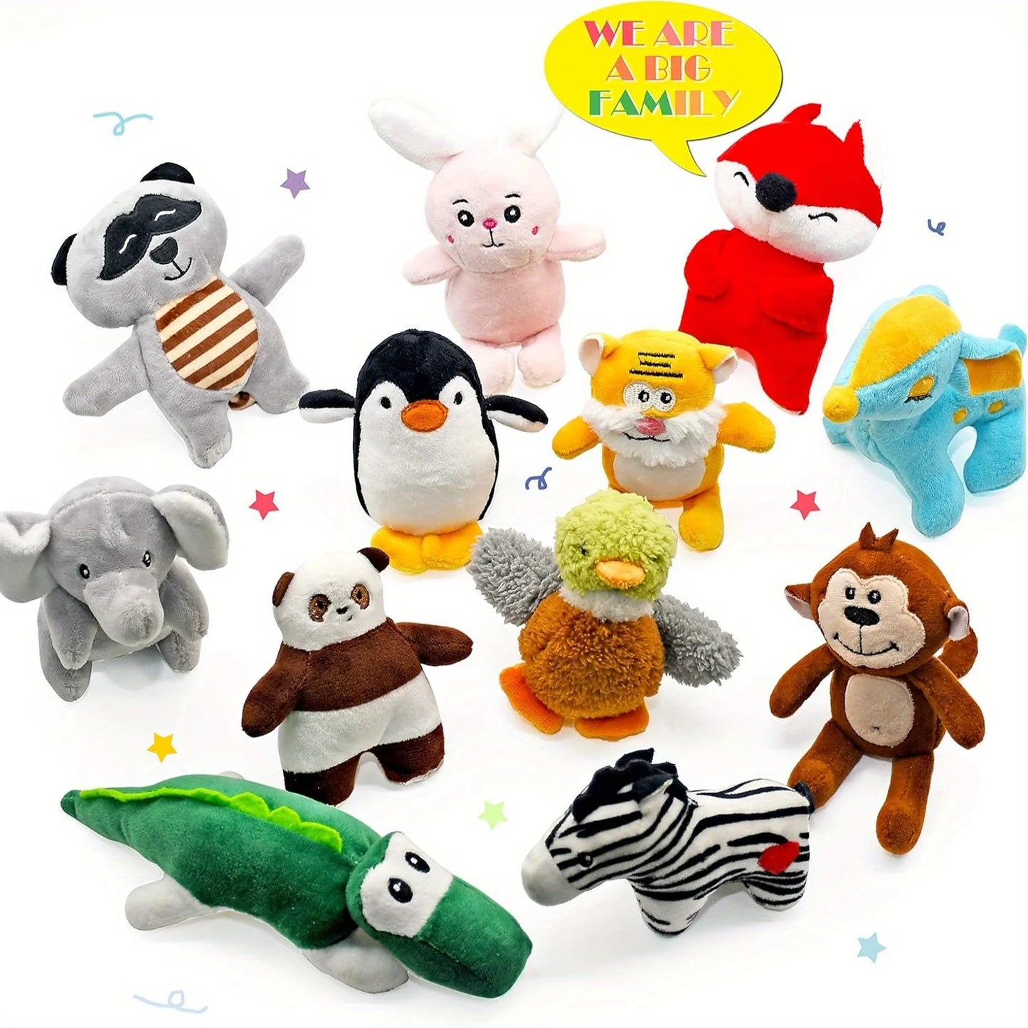LEMROE Dog Plush Squeaky Toys For Small And Medium Dogs