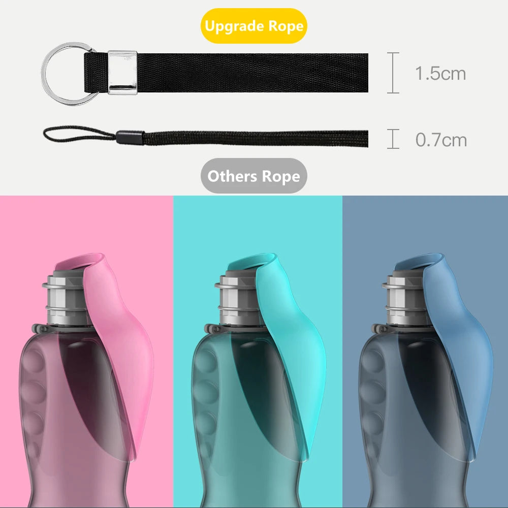 Portable Water Bottle For Dogs 800ML Foldable Travel Dispenser