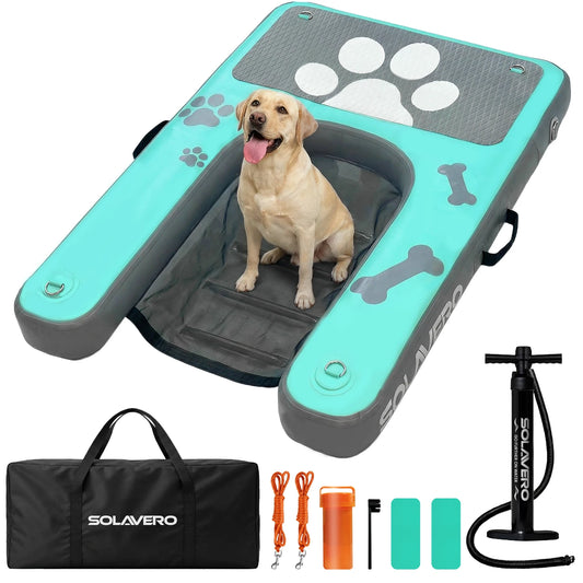 Inflatable Dog Water Ramp Non Slip EVA Deck For Pool