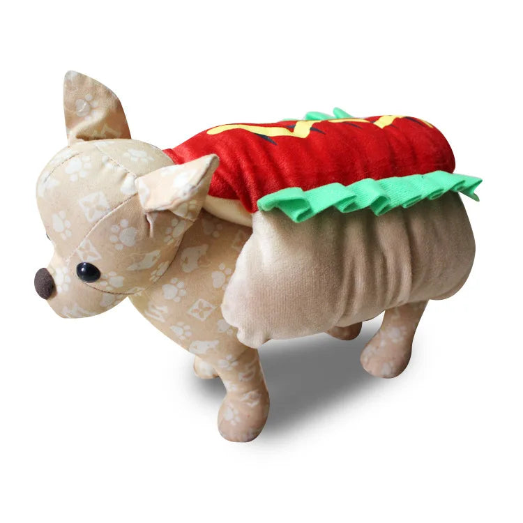 Halloween Pet Witch Costume With Hat For Cats And Dogs