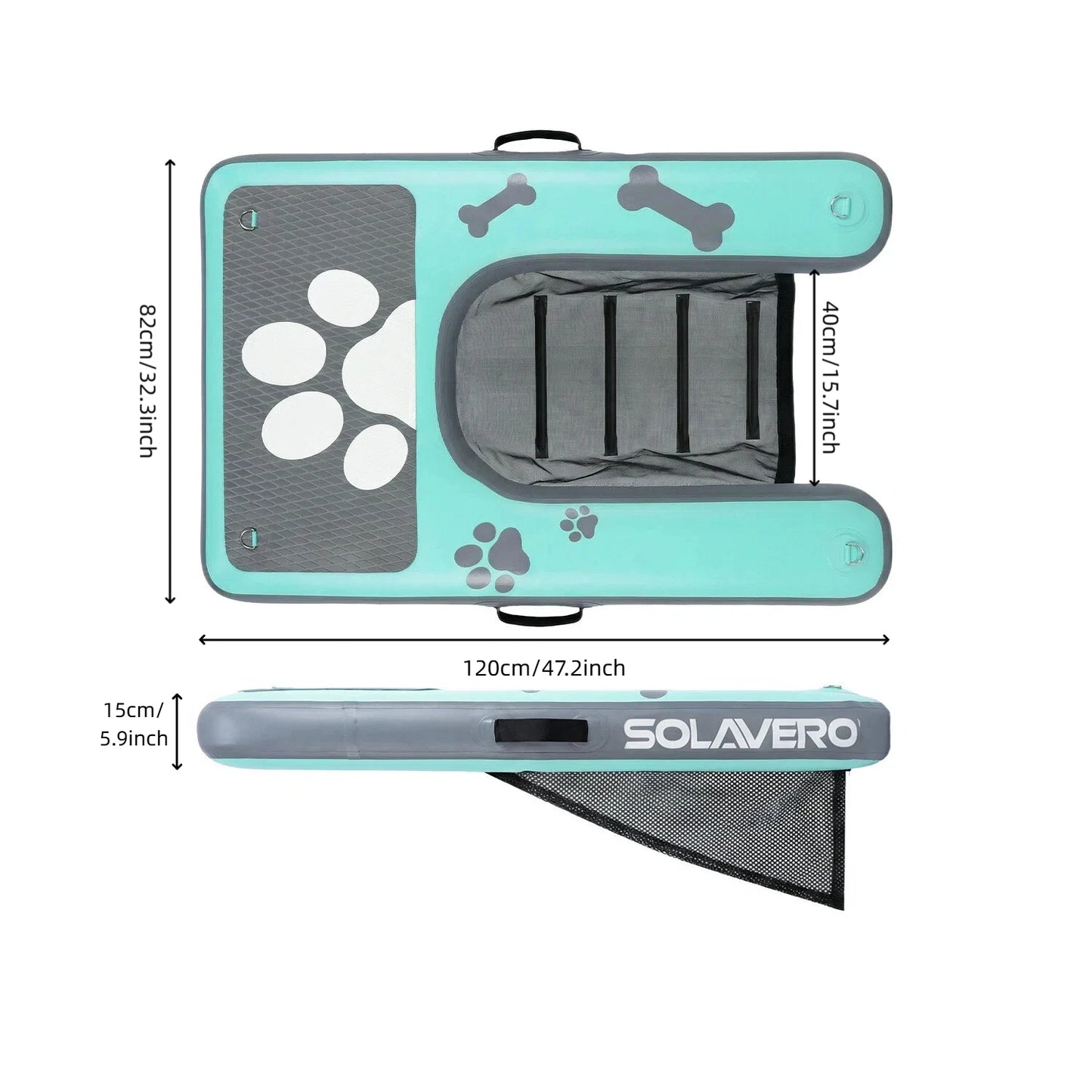 Inflatable Dog Water Ramp Non Slip EVA Deck For Pool
