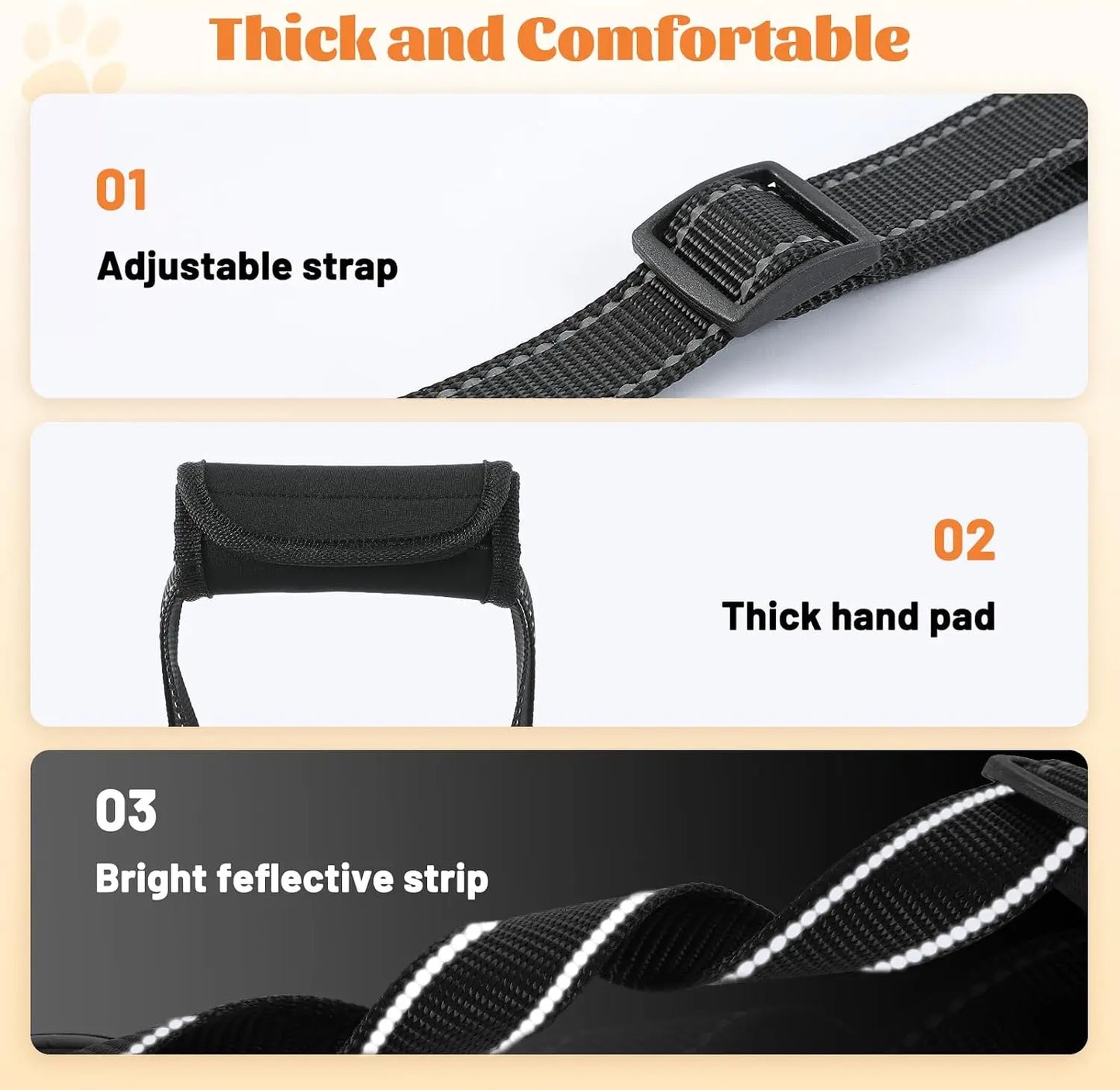 Dog Lift Harness Sling for Senior Dogs with Arthritis, Adjustable Pet Carrier for Post-Surgery Recovery and Stairs Assistance