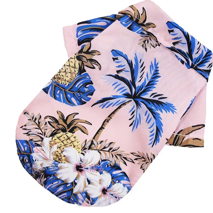Hawaiian Style Dog Shirt For Small To Medium Dogs Pups