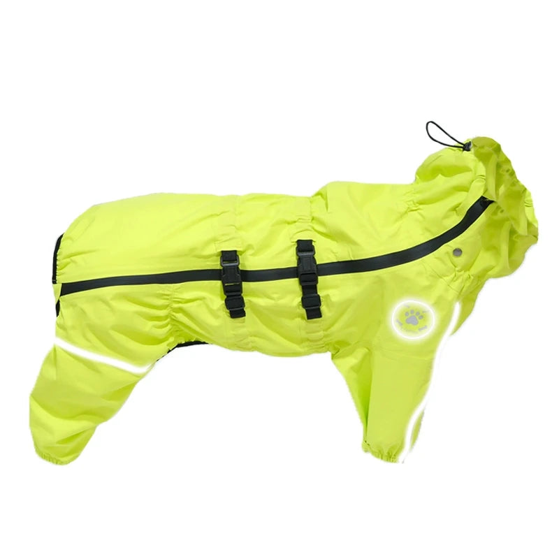 Waterproof Reflective Dog Raincoat Jacket for All Weather Protection