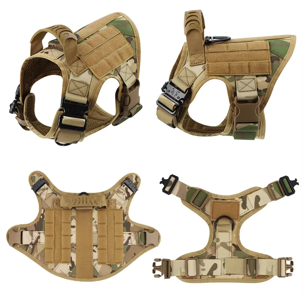 Military Large Dog Harness Vest for Malinois Training
