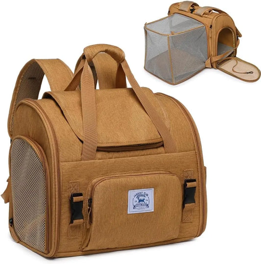 Collapsible Pet Backpack Carrier For Cats, Dogs, Rabbits