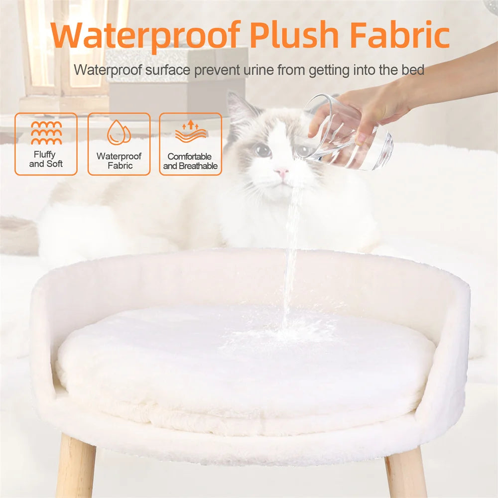 Borwart Ultra Soft Pet Sofa Bed With Removable Waterproof Cushion