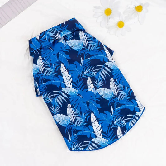 Hawaiian Style Tropical Pet Shirt for Dogs and Cats