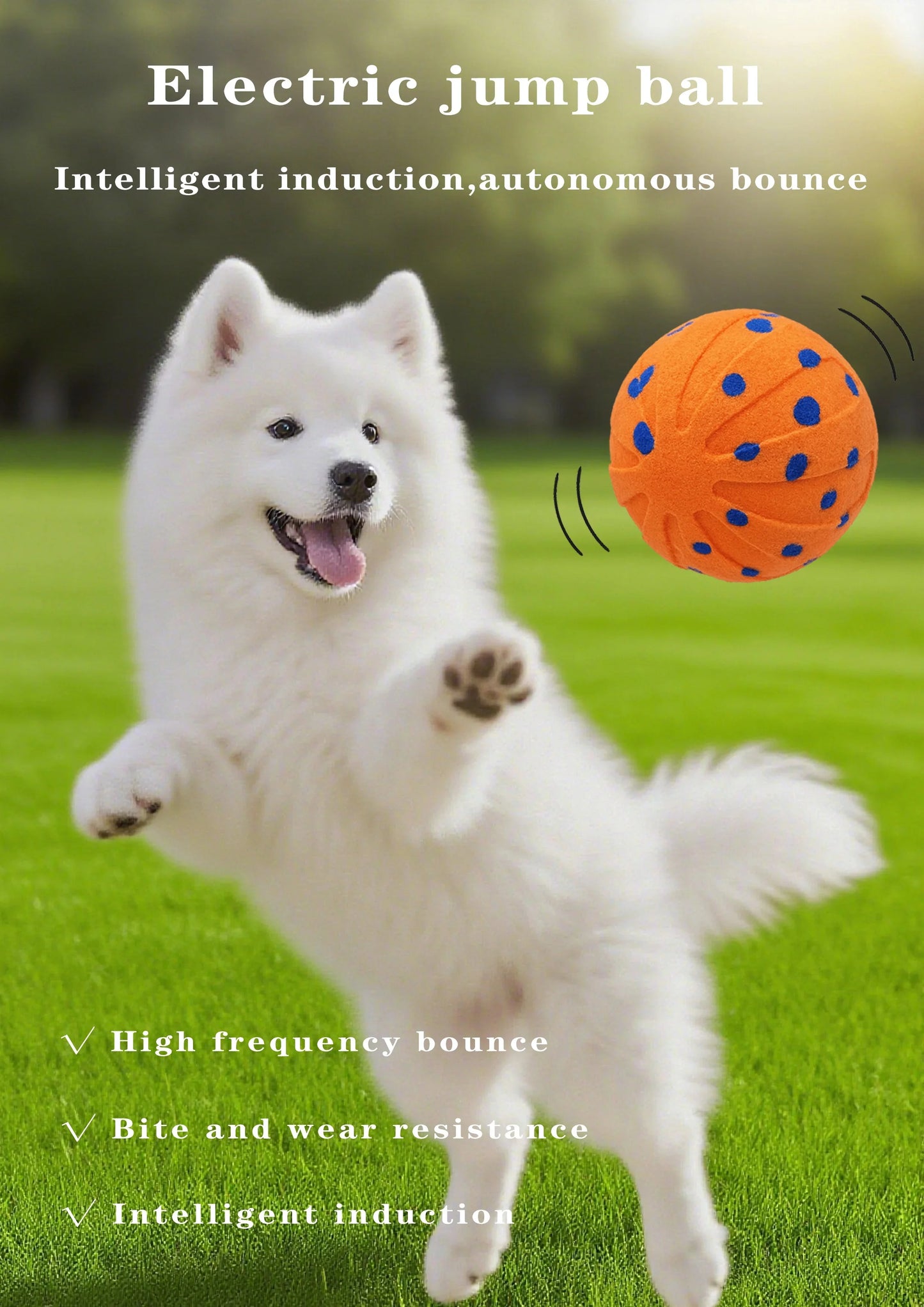 Booteely Interactive Dog Ball Toy Automatic Moving Ball For All