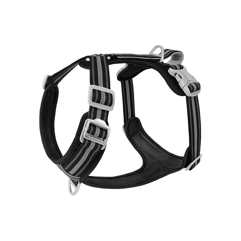 Anti Pull Dog Harness Leash Set Reflective Wear Resistant Soft