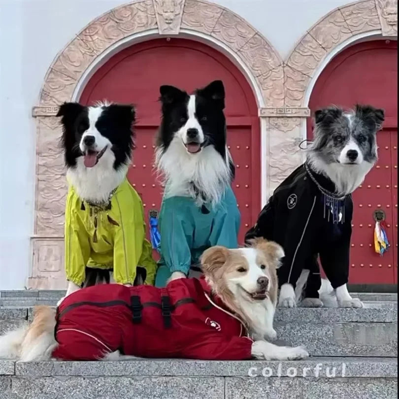 Waterproof Reflective Dog Raincoat Jacket for All Weather Protection