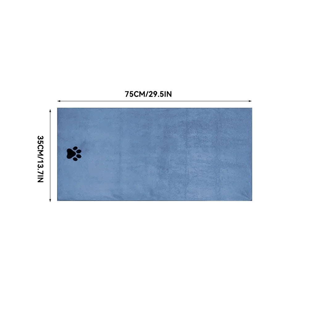 Microfiber Pet Bath Towels Embroidered Ultra Soft and Absorbent