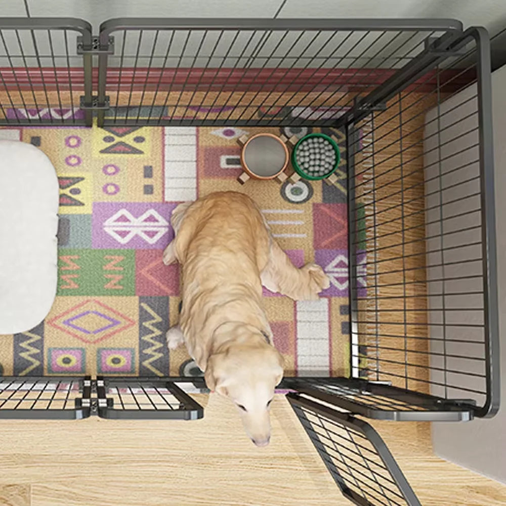 Six Panel Durable Dog Fence Playpen For Puppies And Pets