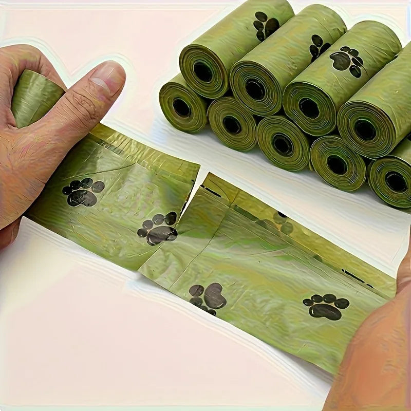Durable Pet Waste Bags For Dog And Cat Cleanup Outdoors