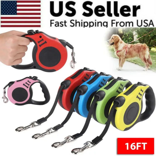 Automatic Retractable Dog Leash for Safe and Easy Pet Walking