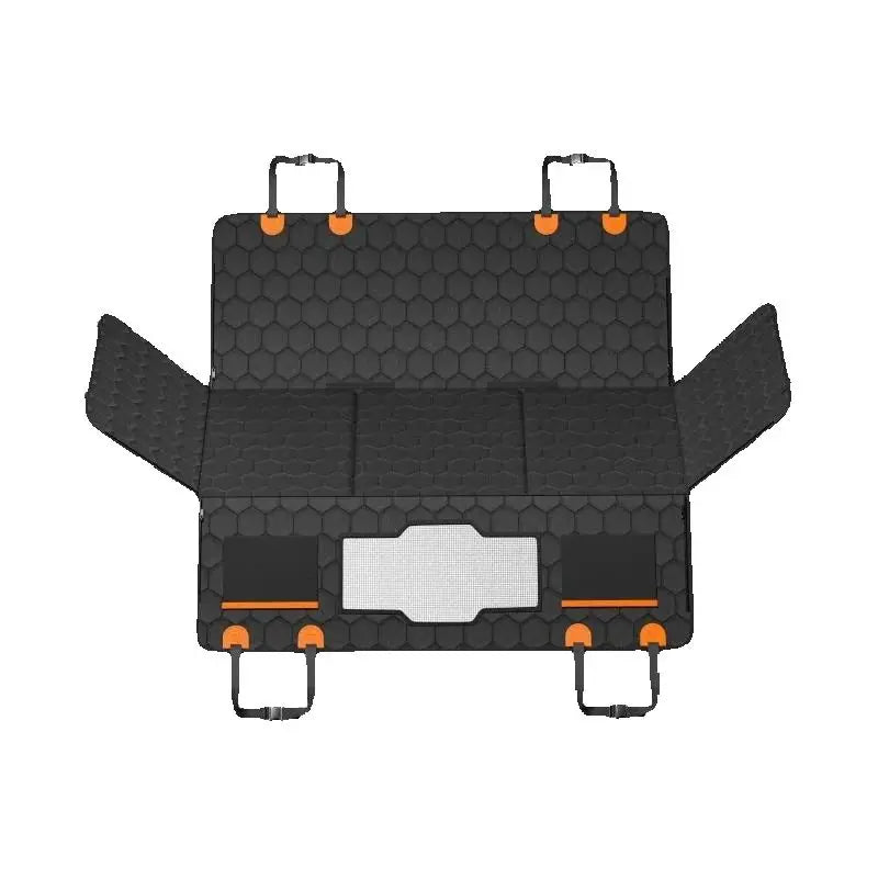 SucceBuy Nylon Dog Back Seat Extender With Mesh Window Storage