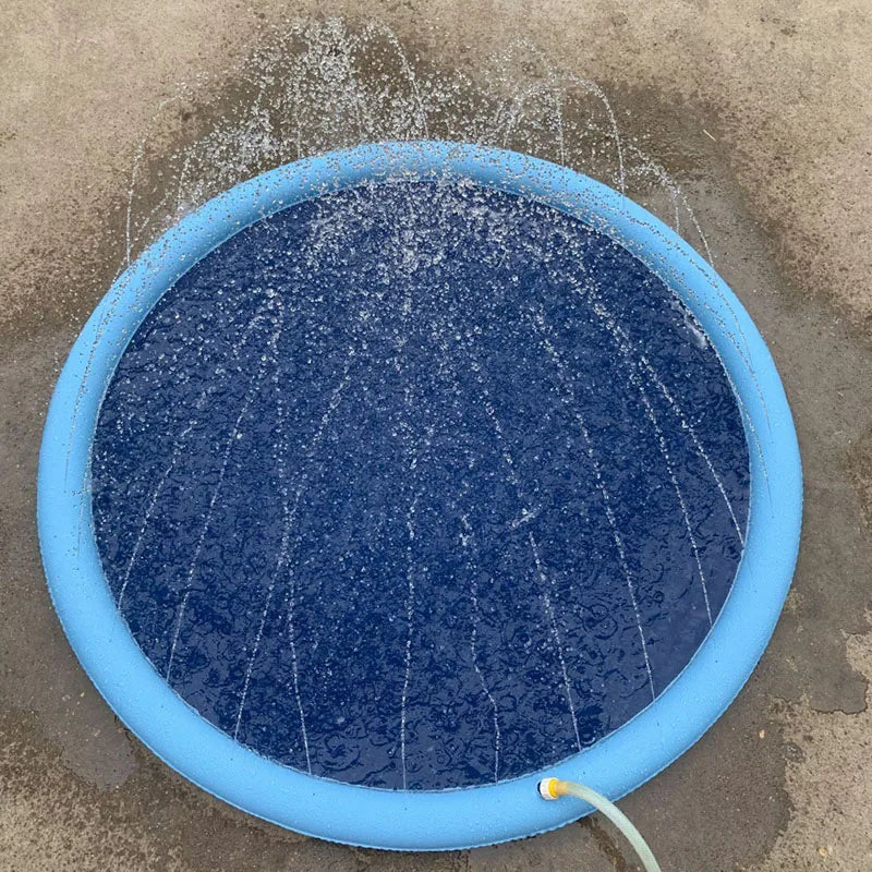 Dog Water Spray Mat PVC Inflatable Bathing And Outdoor Play