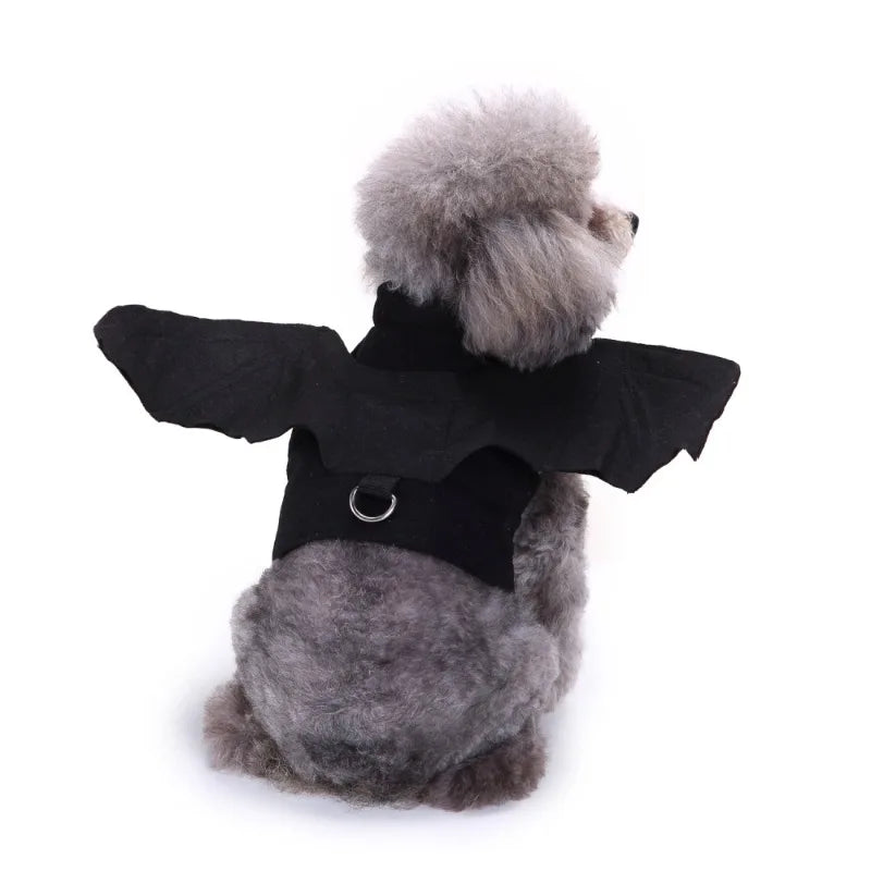 Halloween Pet Witch Costume With Hat For Cats And Dogs
