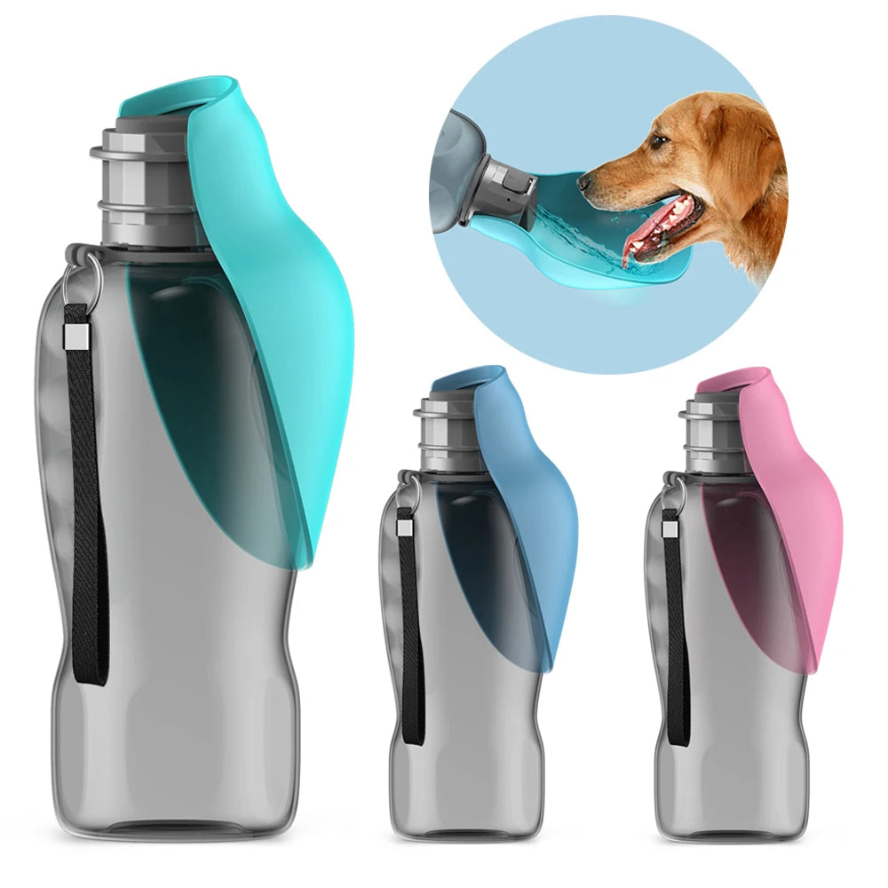 Portable Water Bottle For Dogs 800ML Foldable Travel Dispenser