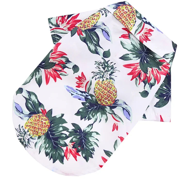 Hawaiian Style Dog Shirt For Small To Medium Dogs Pups