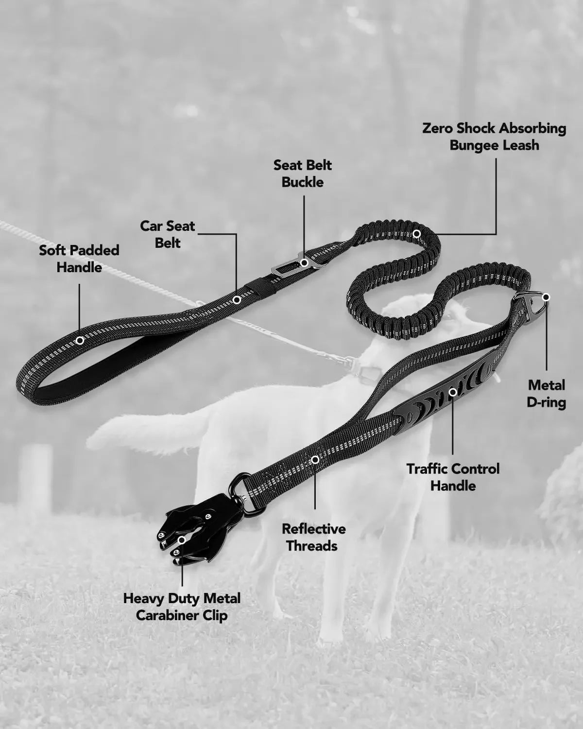 Classic Adjustable Nylon Dog Collar Reflective Heavy Duty Tactical