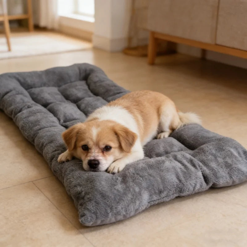 Booteely Plush Dog Bed Sofa Thickened Super Soft Polyester Mat